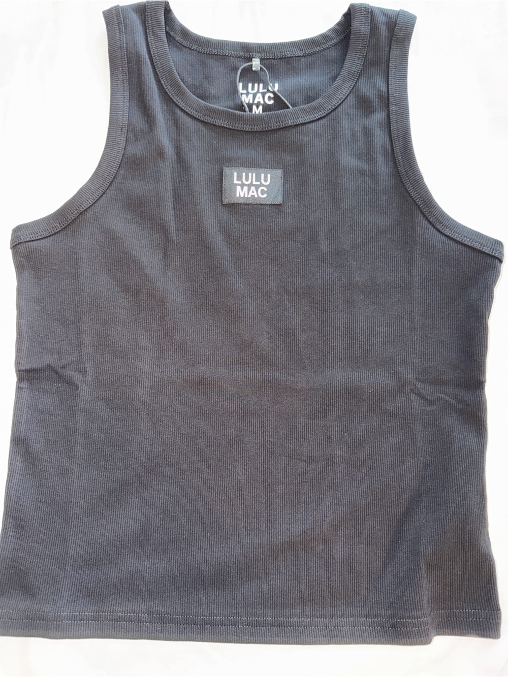Lulu Mac Black Ribbed Tank top